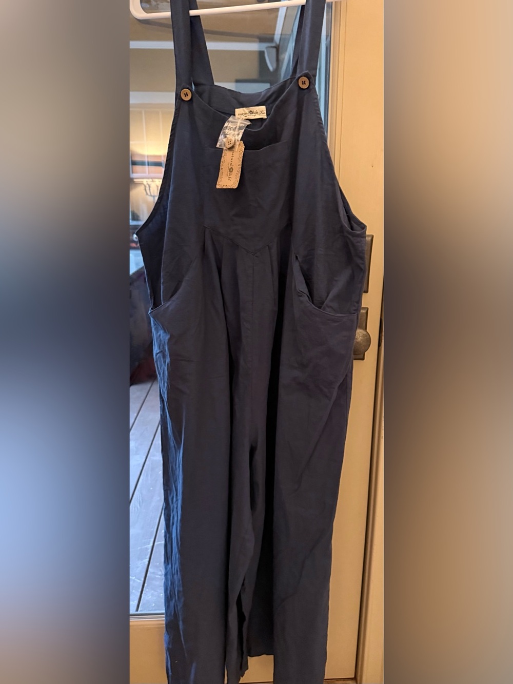 NATURAL LIFE Indigo Blue Pinafore Jumpsuit